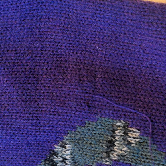 LAST DROP B4 DONATE VTG 80s Stèfano International SportswearPurple Sweater M - Picture 6 of 8